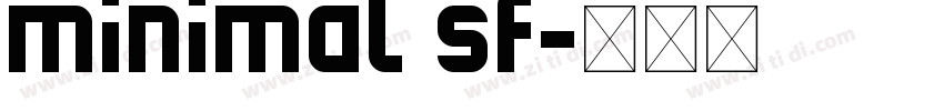 Minimal SF字体转换
